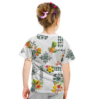 Hawaiian Quilts Kid T Shirt Tropical Fruits and Plants