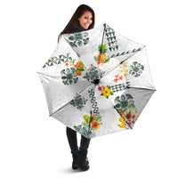 Hawaiian Quilts Umbrella Tropical Fruits and Plants