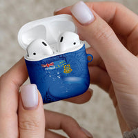 Tuvalu Heritage AirPods Case Map of the Islands and Polynesia Pattern