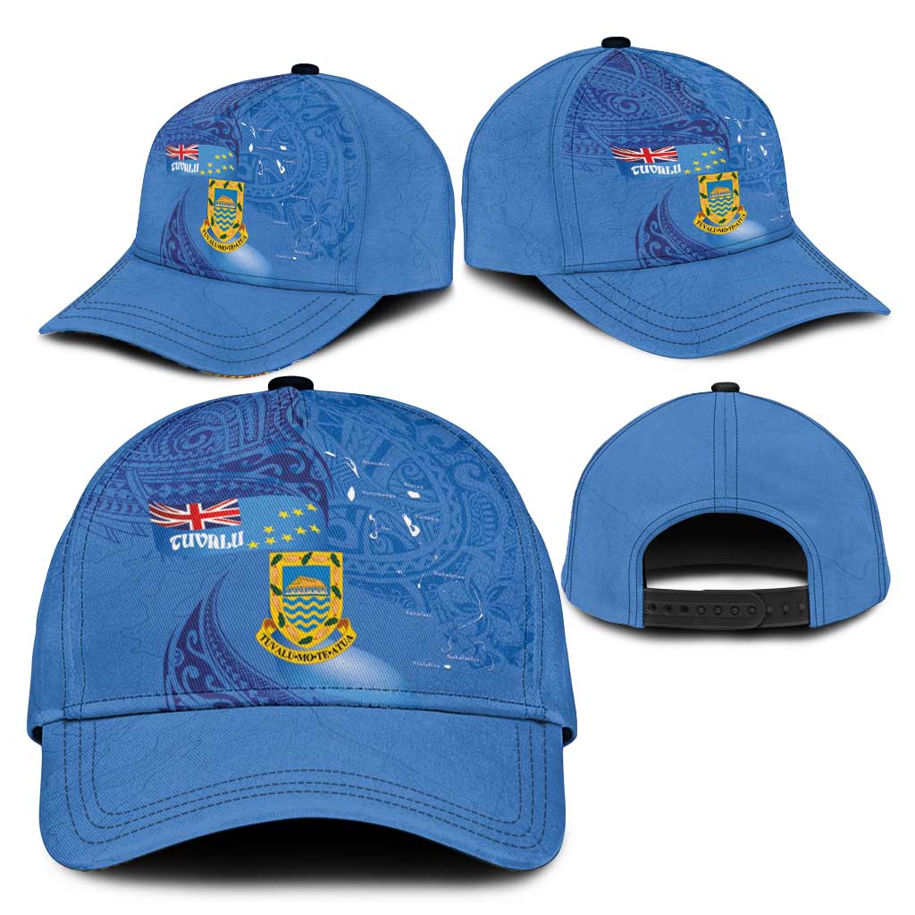 Tuvalu Heritage Classic Cap Map of the Islands and Polynesia Pattern