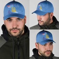 Tuvalu Heritage Classic Cap Map of the Islands and Polynesia Pattern