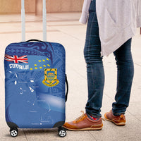 Tuvalu Heritage Luggage Cover Map of the Islands and Polynesia Pattern