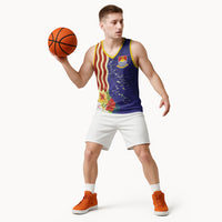 Kiribati Heritage Basketball Jersey Map of the Islands and Polynesia Pattern