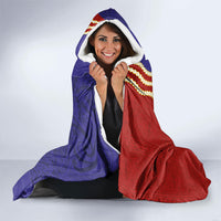 Kiribati Heritage Hooded Blanket Map of the Islands and Polynesia Pattern