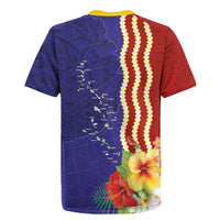 Kiribati Heritage Rugby Jersey Map of the Islands and Polynesia Pattern