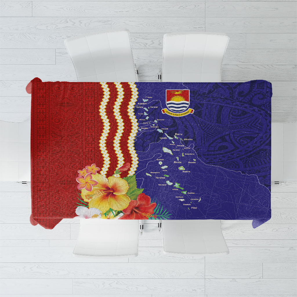 Kiribati Heritage Tablecloth Map of the Islands and Polynesia Pattern LT03 Multicolor - Polynesian Pride