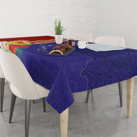 Kiribati Heritage Tablecloth Map of the Islands and Polynesia Pattern