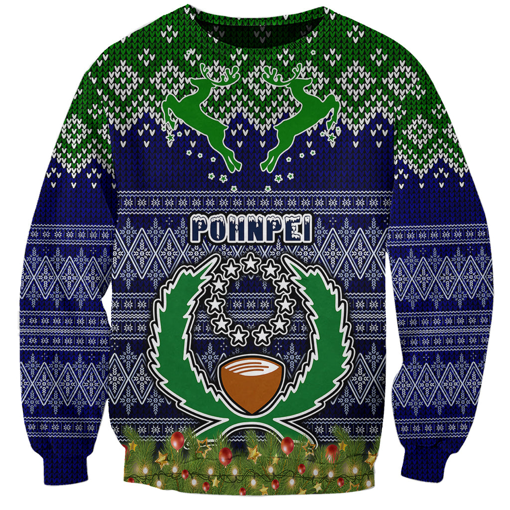 pohnpei-state-christmas-sweatshirt-coat-of-arms-beautiful-merry-xmas-snowflake