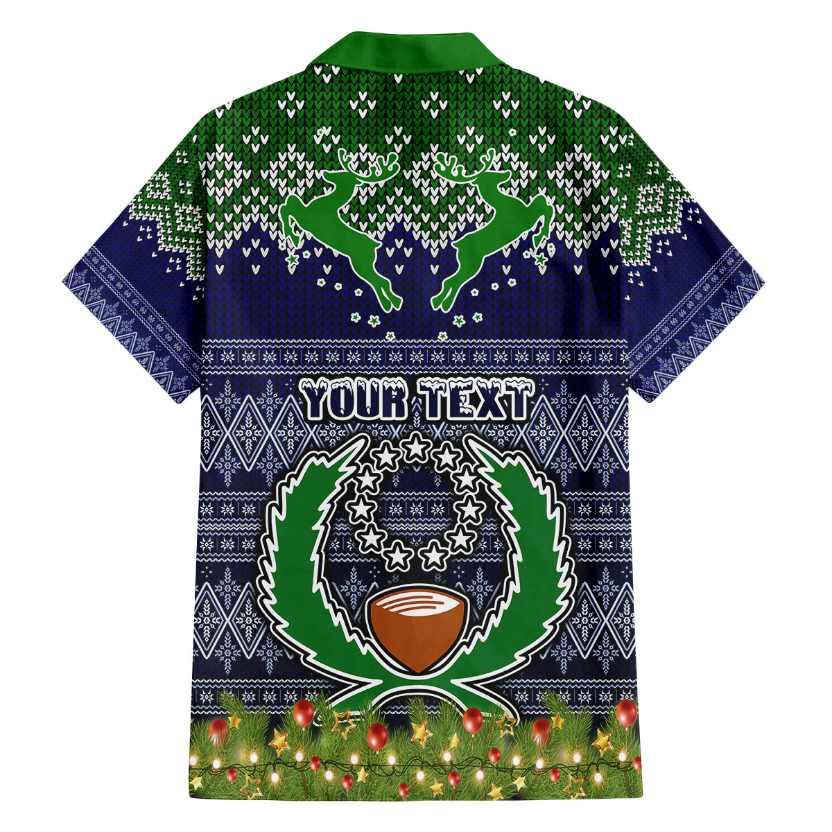 personalised-pohnpei-state-christmas-family-matching-off-shoulder-maxi-dress-and-hawaiian-shirt-coat-of-arms-beautiful-merry-xmas-snowflake