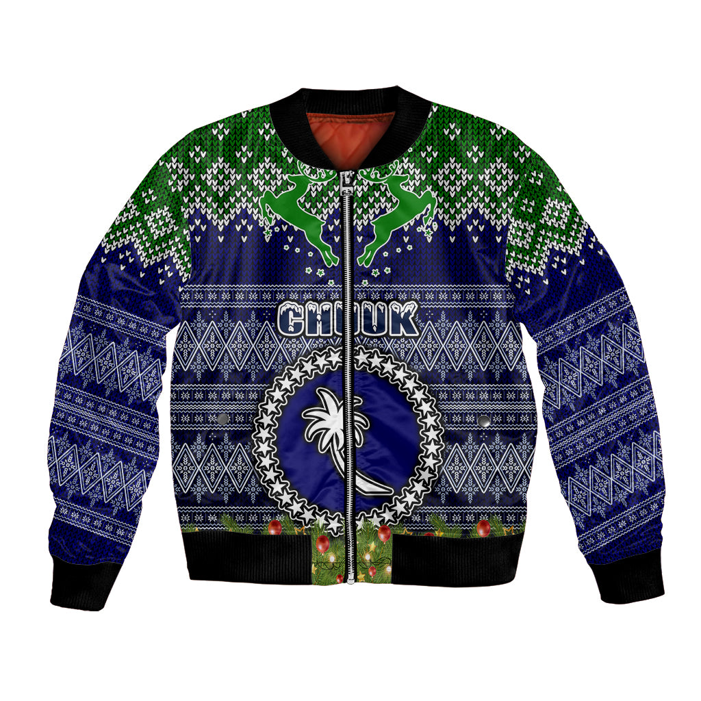 chuuk-state-christmas-bomber-jacket-coat-of-arms-beautiful-merry-xmas-snowflake