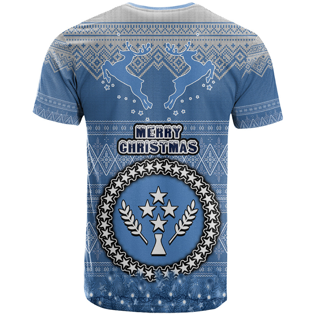 Kosrae Christmas T Shirt Coat of Arms Beautiful Merry Xmas Snowflake LT03 - Polynesian Pride