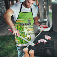 Cook Islands Va'a Race Apron Te Tatau Tattoos Sporty Style Green-White Color - Polynesian Pride