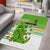 Cook Islands Va'a Race Area Rug Te Tatau Tattoos Sporty Style Green-White Color - Polynesian Pride