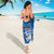 Cook Islands Va'a Race Sarong Te Tatau Tattoos Sporty Style Light Blue Color - Polynesian Pride