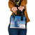 Cook Islands Va'a Race Shoulder Handbag Te Tatau Tattoos Sporty Style Light Blue Color - Polynesian Pride