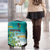 Cook Islands Va'a Race Luggage Cover Te Tatau Tattoos Sporty Style Turquoise Color - Polynesian Pride