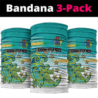 Cook Islands Va'a Race Neck Gaiter Te Tatau Tattoos Sporty Style Turquoise Color - Polynesian Pride