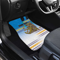 Personalised Cook Islands Va'a Race Car Mats Te Tatau Tattoos Sporty Style Glory Blue Color - Polynesian Pride