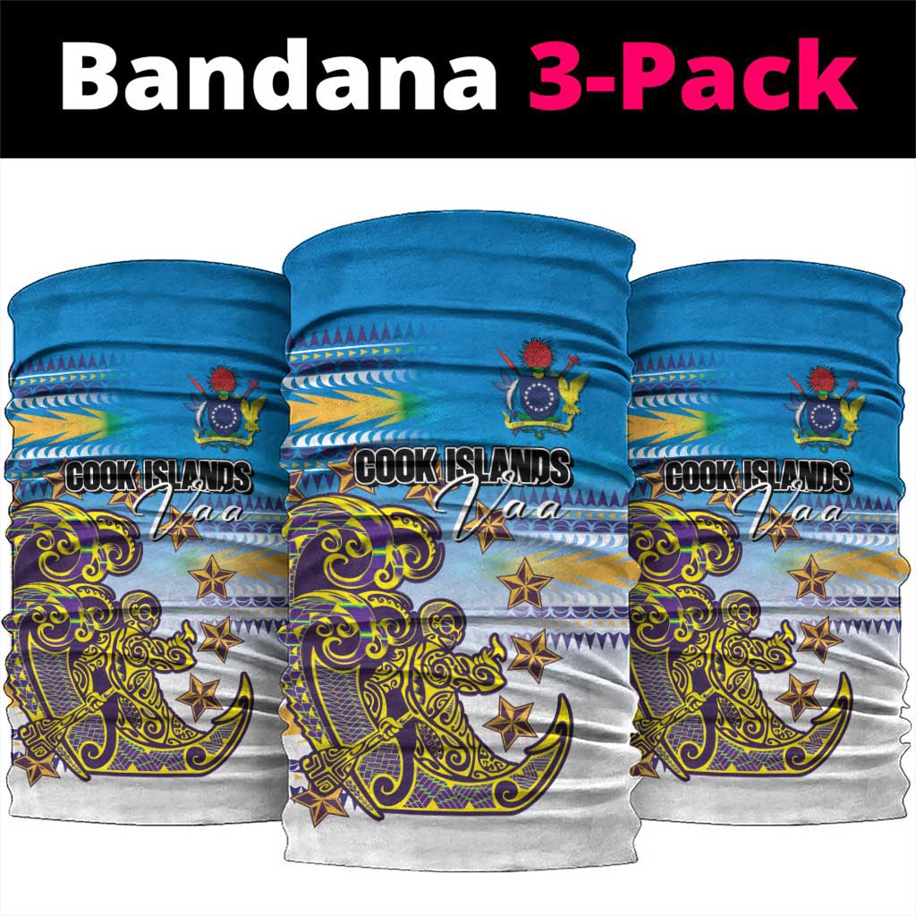 Cook Islands Va'a Race Neck Gaiter Te Tatau Tattoos Sporty Style Glory Blue Color - Polynesian Pride