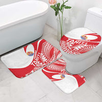 Tahiti Va'a Race Bathroom Set Polynesian Tattoos Sporty Style - Polynesian Pride