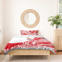 Tahiti Va'a Race Bedding Set Polynesian Tattoos Sporty Style - Polynesian Pride