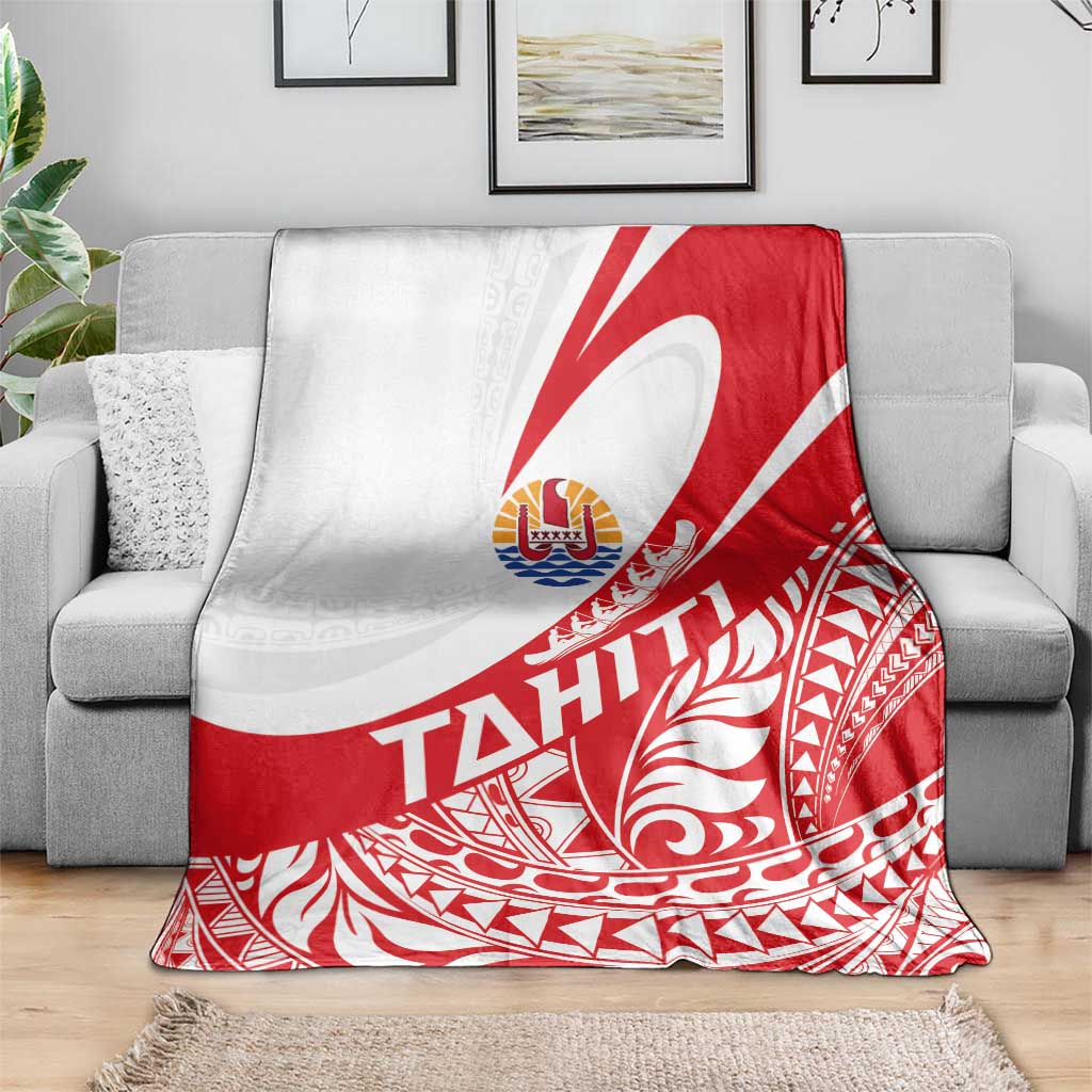 Tahiti Va'a Race Blanket Polynesian Tattoos Sporty Style - Polynesian Pride