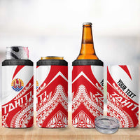 Personalised Tahiti Va'a Race 4 in 1 Can Cooler Tumbler Polynesian Tattoos Sporty Style - Polynesian Pride