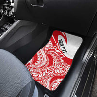 Personalised Tahiti Va'a Race Car Mats Polynesian Tattoos Sporty Style - Polynesian Pride