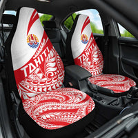 Tahiti Va'a Race Car Seat Cover Polynesian Tattoos Sporty Style - Polynesian Pride