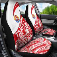 Tahiti Va'a Race Car Seat Cover Polynesian Tattoos Sporty Style - Polynesian Pride