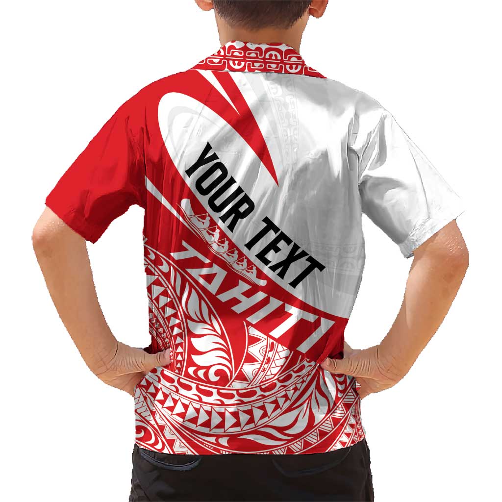 Personalised Tahiti Va'a Race Family Matching Short Sleeve Bodycon Dress and Hawaiian Shirt Polynesian Tattoos Sporty Style - Polynesian Pride