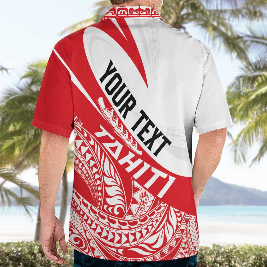 Personalised Tahiti Va'a Race Hawaiian Shirt Polynesian Tattoos Sporty Style - Polynesian Pride