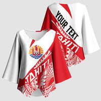 Personalised Tahiti Va'a Race Kimono Sleeve Blouse Polynesian Tattoos Sporty Style - Polynesian Pride