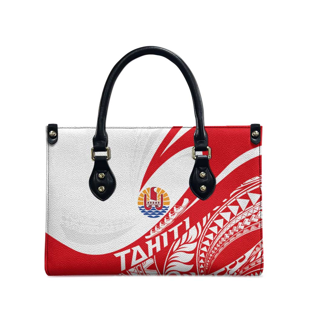 Tahiti Va'a Race Leather Bag Polynesian Tattoos Sporty Style - Polynesian Pride
