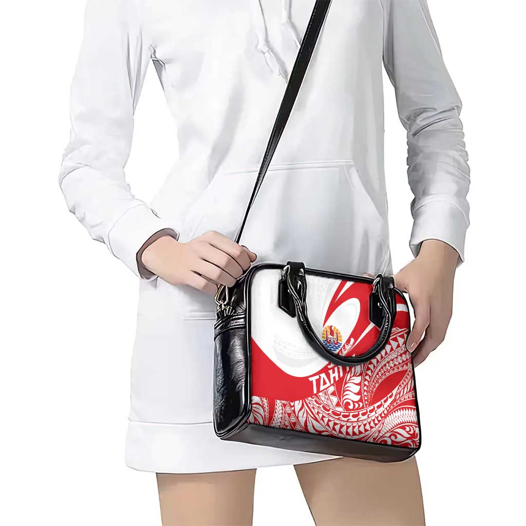Tahiti Va'a Race Shoulder Handbag Polynesian Tattoos Sporty Style - Polynesian Pride