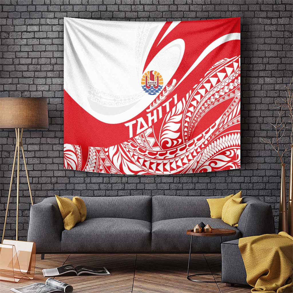 Tahiti Va'a Race Tapestry Polynesian Tattoos Sporty Style - Polynesian Pride