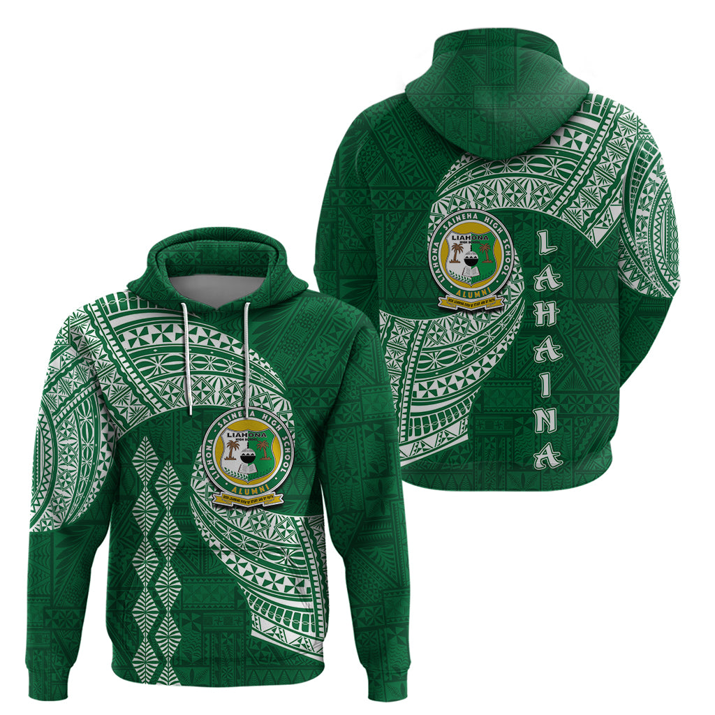 Tonga Lahaina High School Hoodie Traditional Ngatu and Polynesian Pattern LT03 - Polynesian Pride