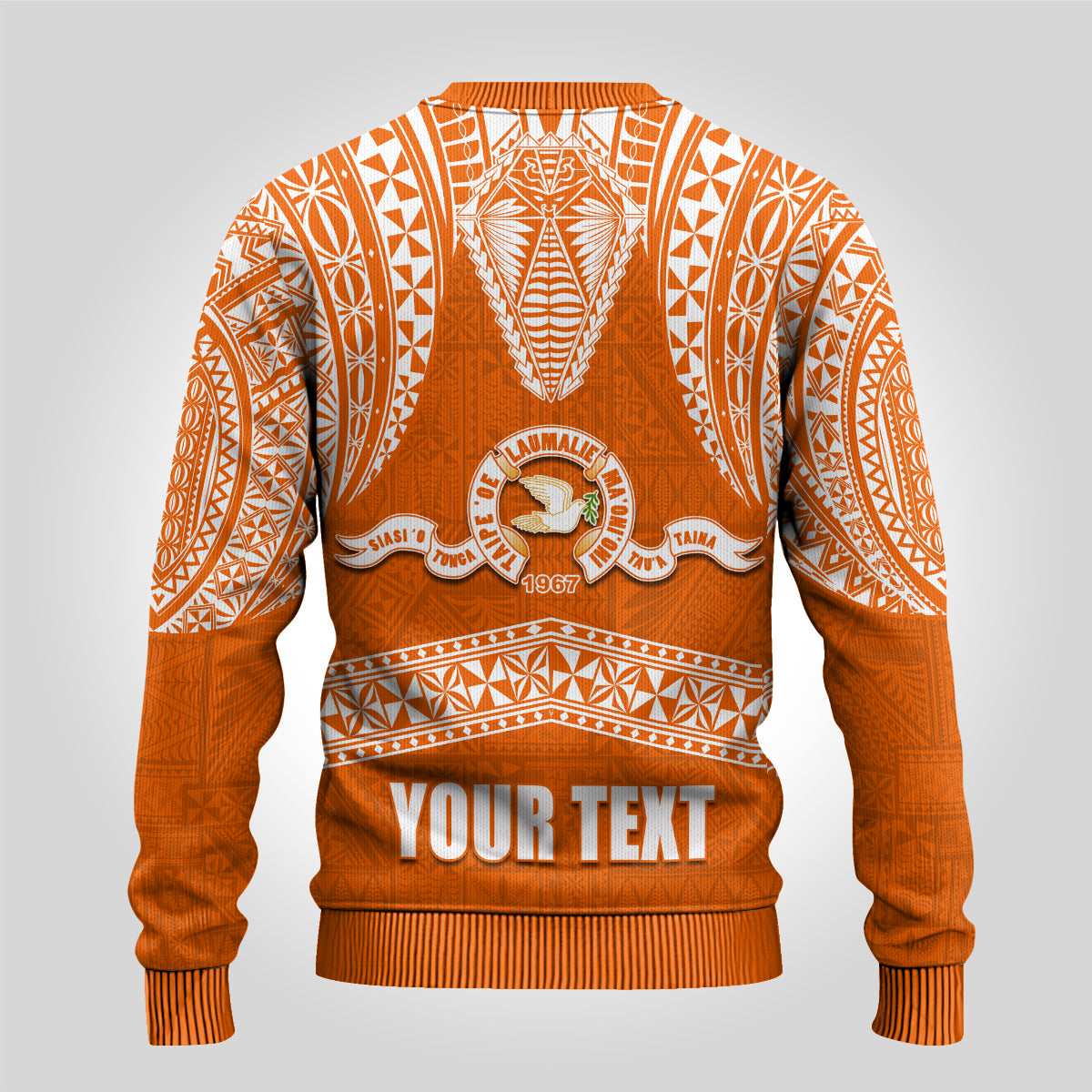 Tonga Tailulu College Ugly Christmas Sweater Traditional Ngatu and Polynesian Pattern LT03 - Polynesian Pride