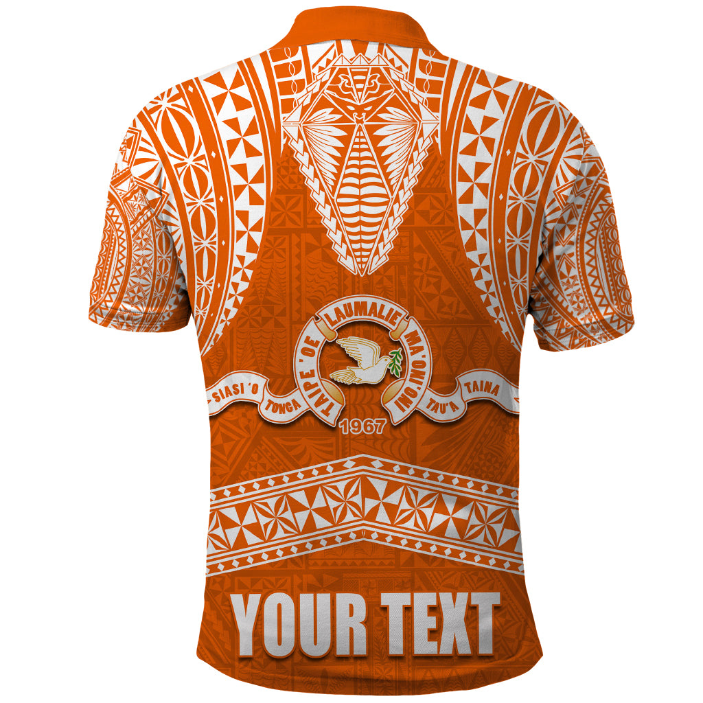 Tonga Tailulu College Polo Shirt Traditional Ngatu and Polynesian Pattern LT03 - Polynesian Pride