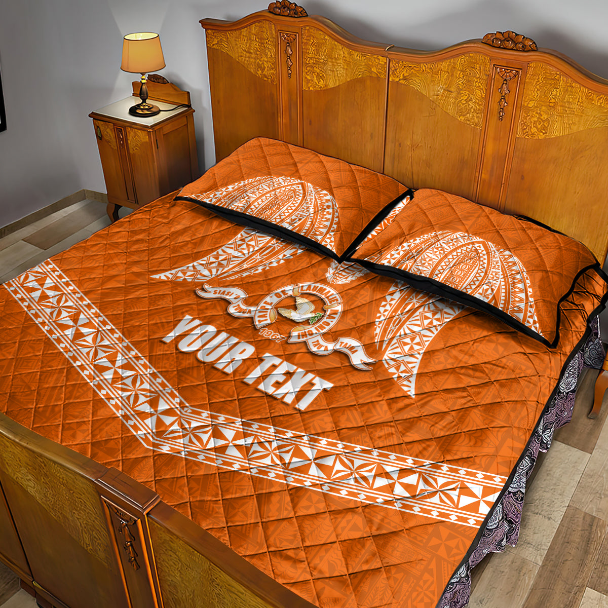 Tonga Tailulu College Quilt Bed Set Traditional Ngatu and Polynesian Pattern LT03 - Polynesian Pride