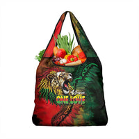 Aotearoa One Love Grocery Bag Reggae Lion with Kakahu Huruhuru