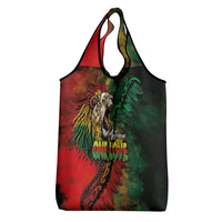 Aotearoa One Love Grocery Bag Reggae Lion with Kakahu Huruhuru