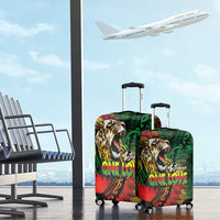 Aotearoa One Love Luggage Cover Reggae Lion with Kakahu Huruhuru LT03 - Polynesian Pride