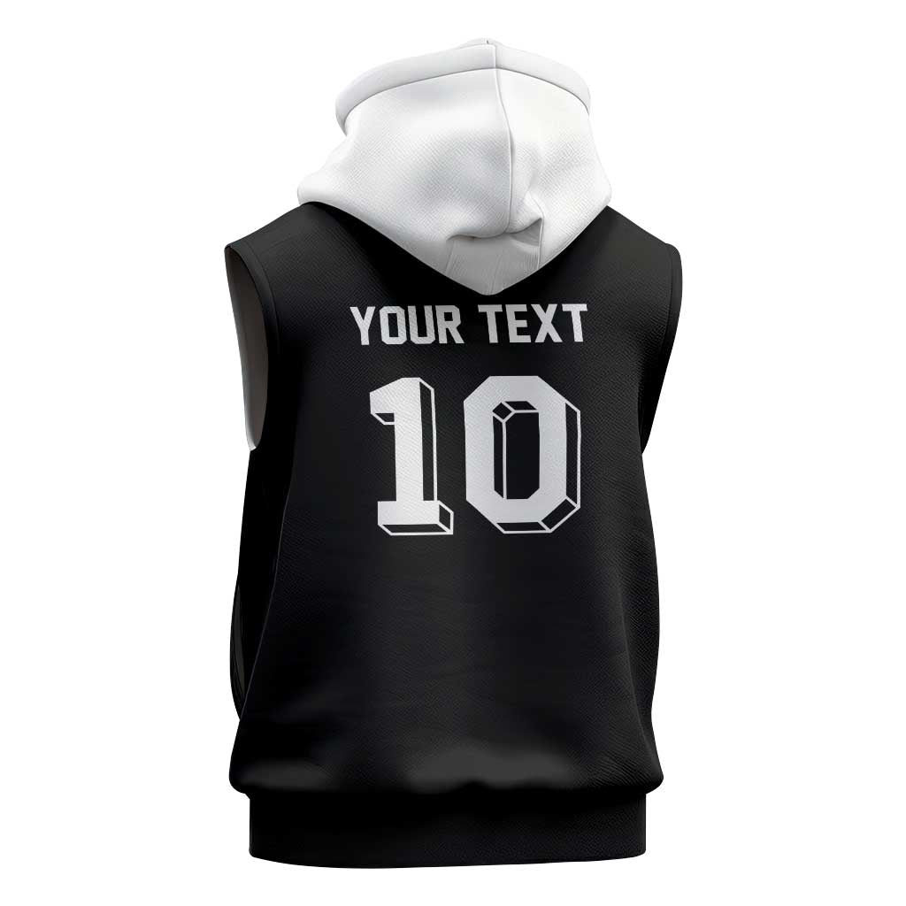 Custom Aotearoa Rugby Sleeveless Hoodie Fern Blacks-Traditional Maori Motifs Design LT03 - Polynesian Pride