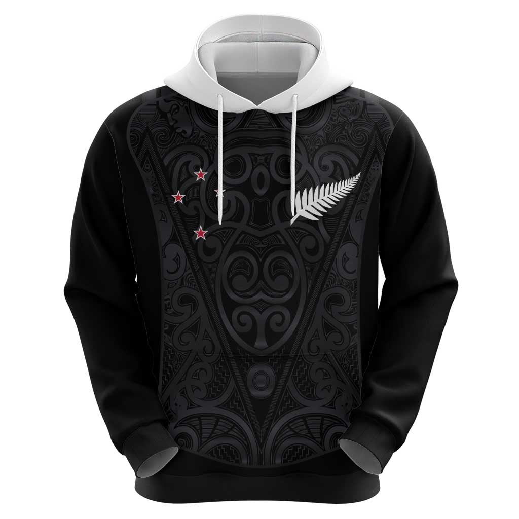 Custom Aotearoa Rugby Zip Hoodie Fern Blacks-Traditional Maori Motifs Design LT03 - Polynesian Pride