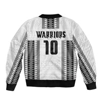 Fiji Rugby Warriors Bomber Jacket Masi Tribal Pattern Go Champion 2024