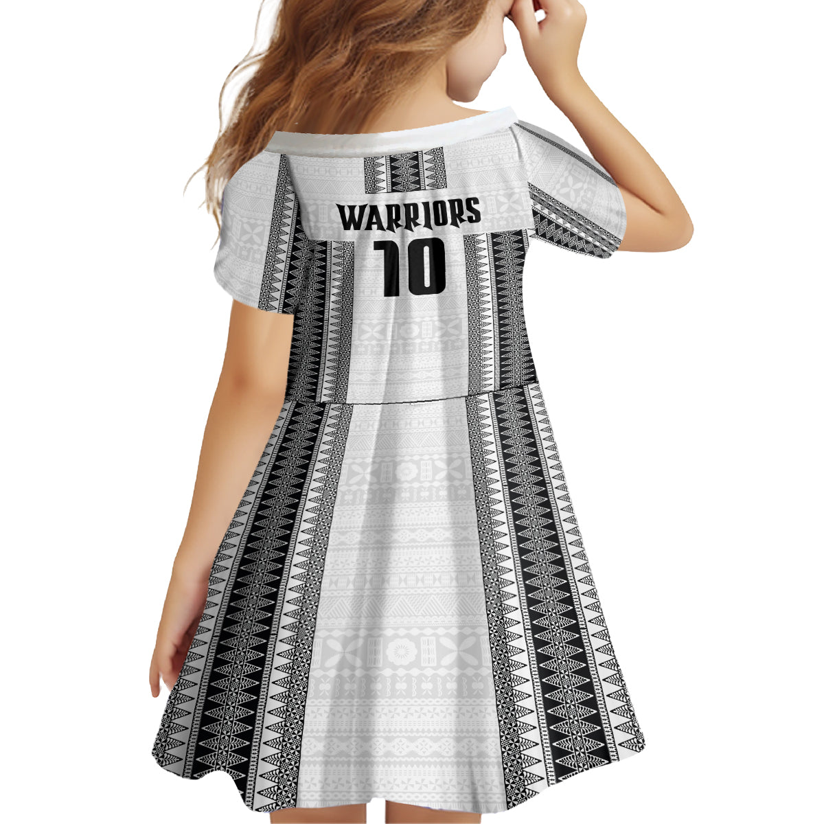 Fiji Rugby Warriors Family Matching Long Sleeve Bodycon Dress and Hawaiian Shirt Masi Tribal Pattern Go Champion 2024