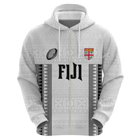 Fiji Rugby Warriors Zip Hoodie Masi Tribal Pattern Go Champion 2024