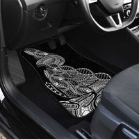 Samoan DNA Art Tattoo Car Mats Polynesian Pattern Black Color