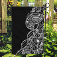 Samoan DNA Art Tattoo Garden Flag Polynesian Pattern Black Color